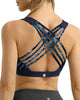 Women'S Medium Support Strappy Back Energy Sport Bra Cotton Feel 6017