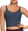 Workout Crop Tops for Women Athletic Tank Tops with Built in Bra Supportive Sports Bra