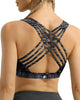 Women'S Medium Support Strappy Back Energy Sport Bra Cotton Feel 6017