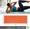 Essentials Thick Yoga Mat Fitness & Exercise Mat with Easy-Cinch Yoga Mat Carrier Strap, 72