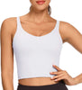 Workout Crop Tops for Women Athletic Tank Tops with Built in Bra Supportive Sports Bra