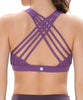 Women'S Medium Support Strappy Back Energy Sport Bra Cotton Feel 6017