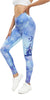 Sustainale High Waisted Yoga Capris Leggings with Pockets for Women Workout Fitness Running Pants Tight