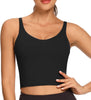 Workout Crop Tops for Women Athletic Tank Tops with Built in Bra Supportive Sports Bra