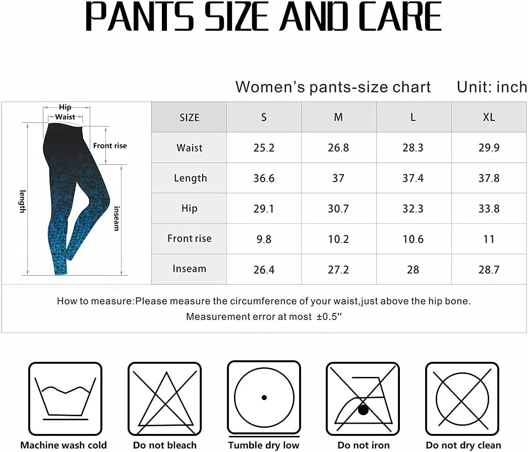 Sustainale High Waisted Yoga Capris Leggings with Pockets for Women Workout Fitness Running Pants Tight