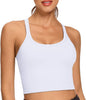 Workout Crop Tops for Women Athletic Tank Tops with Built in Bra Supportive Sports Bra